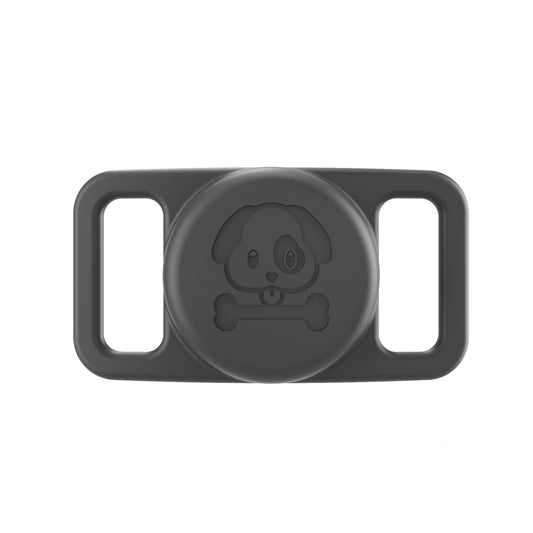 Gray Pawfetchers waterproof AirTag holder for dog collars