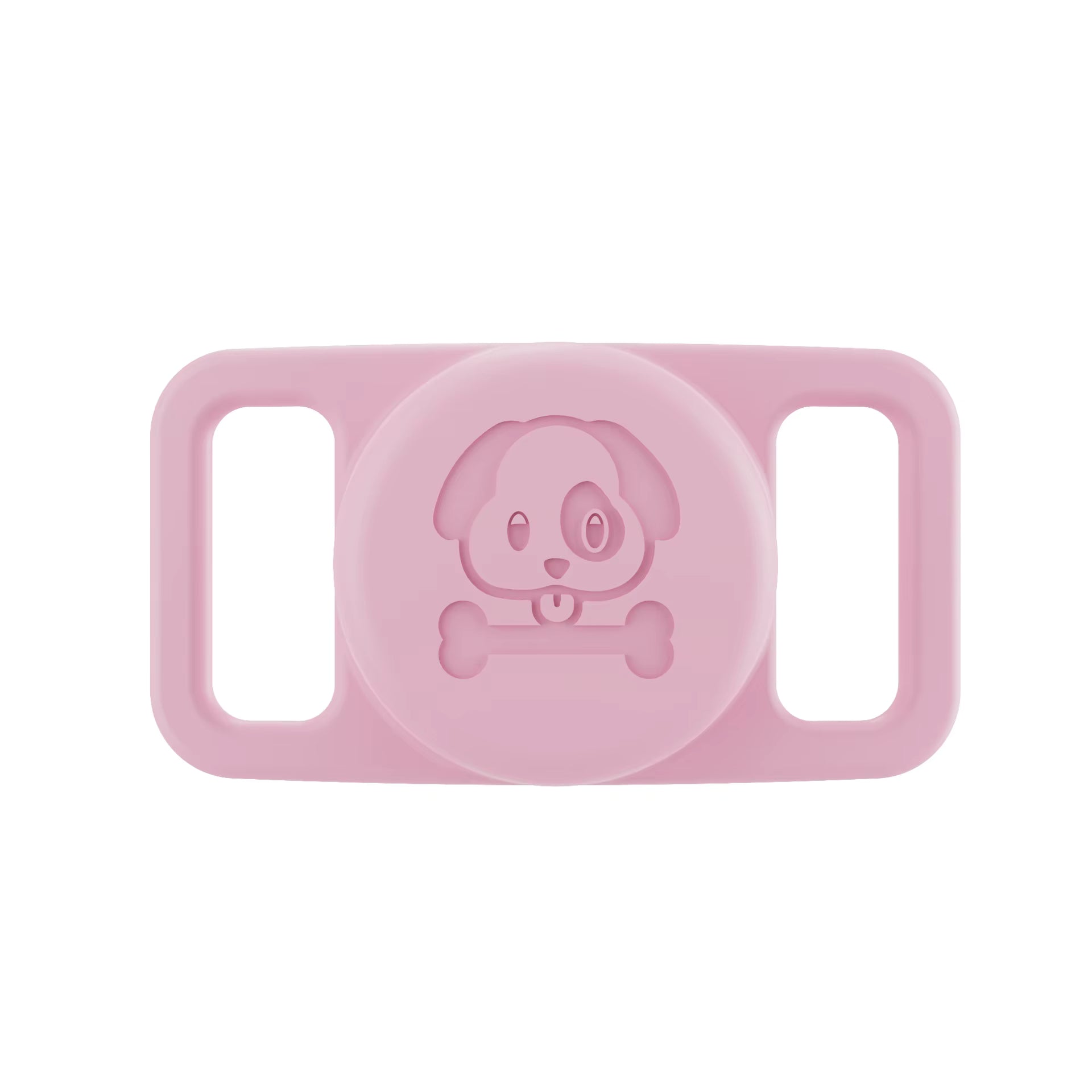 Pink waterproof AirTag dog collar holder silicone pet tracker Australia